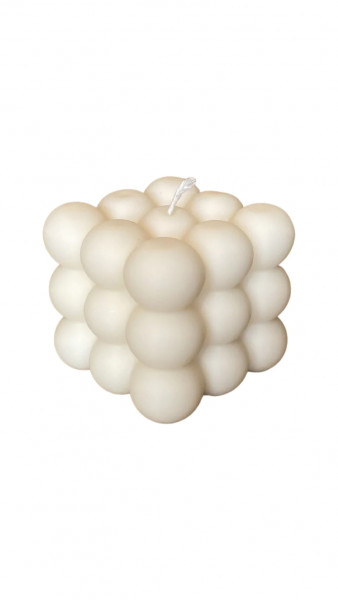 Bubble Kerze | cremefarben