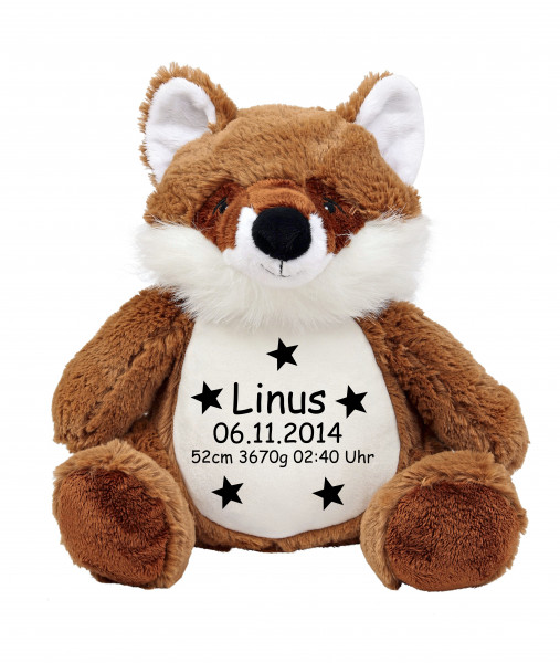 Kuscheltiere mit Geburtsdaten