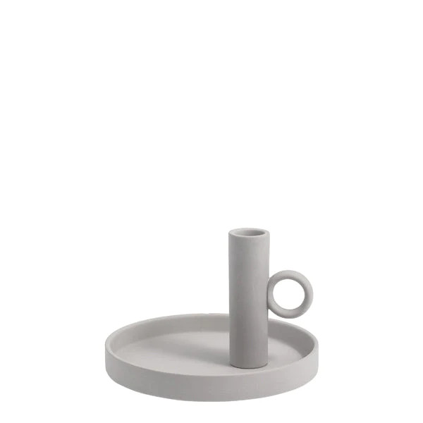 Kerzenhalter LINDE | grau