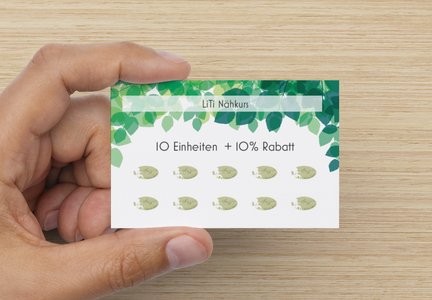 Nähkurs 10er Karte für unsere Schichtdienstkunden