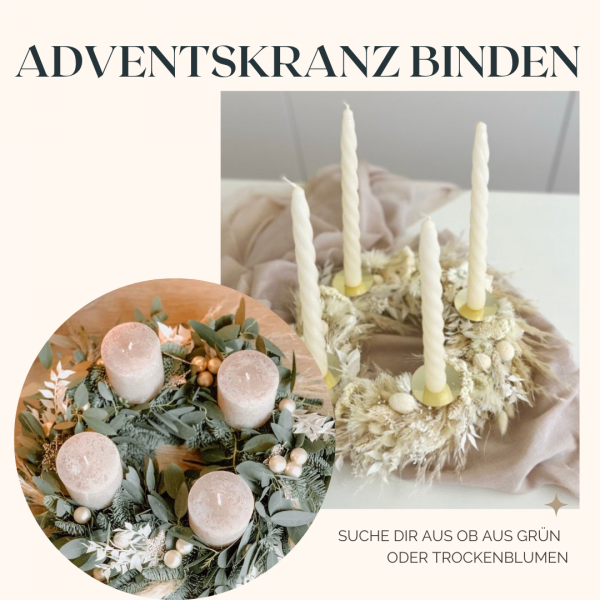 Adventskranz binden