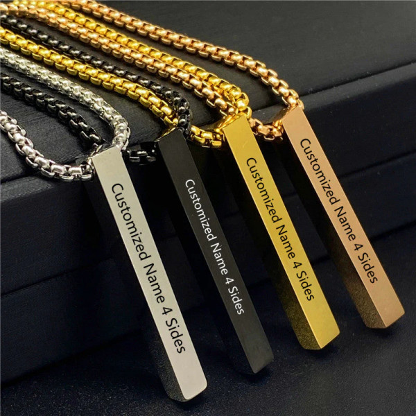 Personalisierte Kette mit Gravur