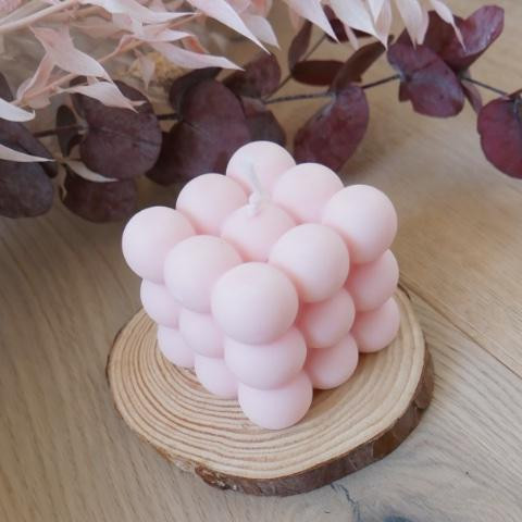 Bubble Kerze | rosa