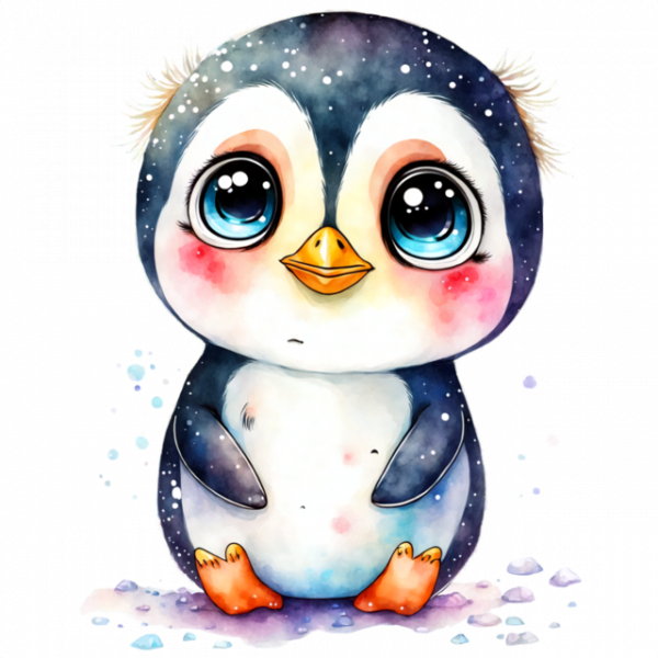 Bügelbild "kleiner Pinguin"-Copy